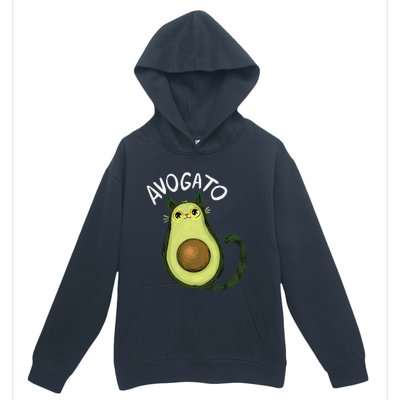 Avogato Funny Cat Avocado Cinco De Mayo Cat Lady Cat Lover Urban Pullover Hoodie