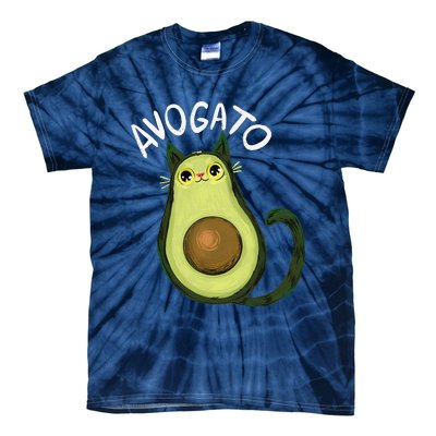 Avogato Funny Cat Avocado Cinco De Mayo Cat Lady Cat Lover Tie-Dye T-Shirt