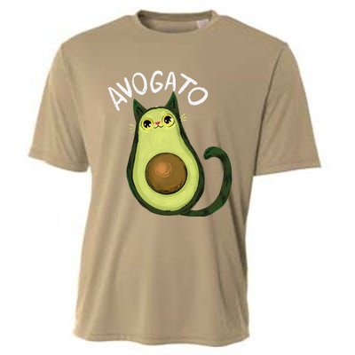 Avogato Funny Cat Avocado Cinco De Mayo Cat Lady Cat Lover Cooling Performance Crew T-Shirt