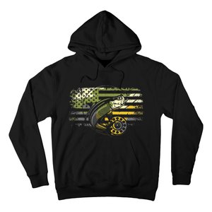 American Flag Camouflage Fishing Hoodie