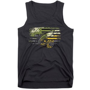 American Flag Camouflage Fishing Tank Top