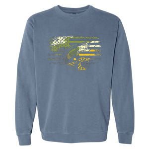 American Flag Camouflage Fishing Garment-Dyed Sweatshirt