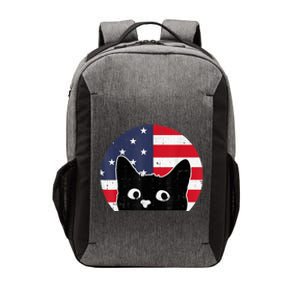 American Flag Cat 4th Of July Kitten Patriotic Pet Lover Vector Backpack