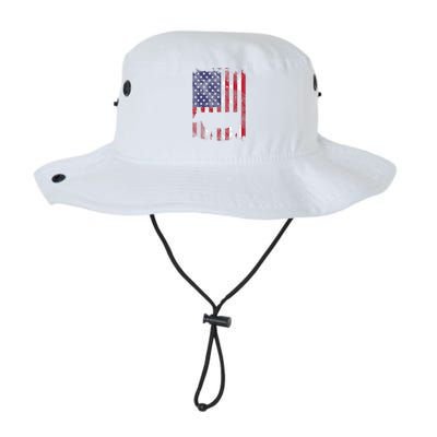 American Flag Cow Vintage Farm Animal Patriotic Farmer Gift Legacy Cool Fit Booney Bucket Hat