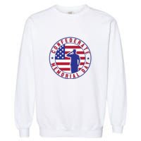 American Flag Confederate Memorial Day Gift Garment-Dyed Sweatshirt