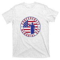 American Flag Confederate Memorial Day Gift T-Shirt