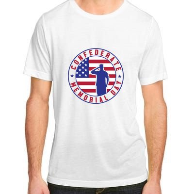 American Flag Confederate Memorial Day Gift Adult ChromaSoft Performance T-Shirt