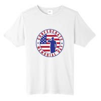 American Flag Confederate Memorial Day Gift Tall Fusion ChromaSoft Performance T-Shirt