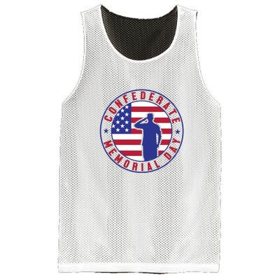 American Flag Confederate Memorial Day Gift Mesh Reversible Basketball Jersey Tank