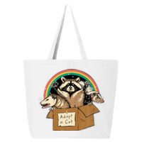 Adopt Forbidden Cats In Box Raccoon Skunks Possum Cat Lovers  25L Jumbo Tote