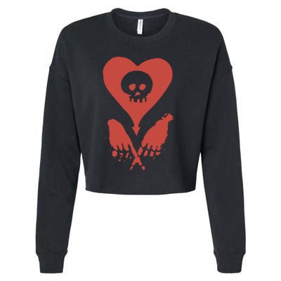 Alkalinetrio Fingers Crossed Cropped Pullover Crew