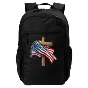 American Flag Christian Cross Jesus Patriotic Daily Commute Backpack