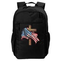 American Flag Christian Cross Jesus Patriotic Daily Commute Backpack