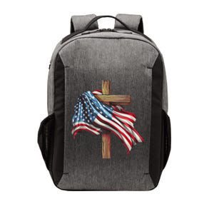 American Flag Christian Cross Jesus Patriotic Vector Backpack