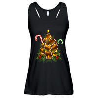 American Football Christmas Tree Christmas Pajamas Ladies Essential Flowy Tank