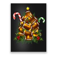 American Football Christmas Tree Christmas Pajamas Poster