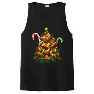 American Football Christmas Tree Christmas Pajamas PosiCharge Competitor Tank