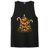 American Football Christmas Tree Christmas Pajamas PosiCharge Competitor Tank