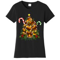 American Football Christmas Tree Christmas Pajamas Women's T-Shirt