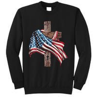 American Flag Christian Cross Jesus Sweatshirt