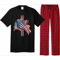 American Flag Christian Cross Jesus Pajama Set