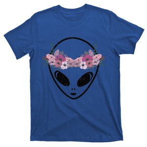 Area51 Flower Crown Alien Head Easy Martian Halloween Gift T-Shirt