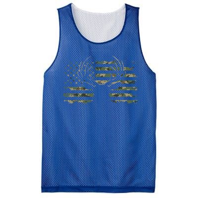 American Flag Camouflage Outdoor Antlers Deer Cool Gift Mesh Reversible Basketball Jersey Tank