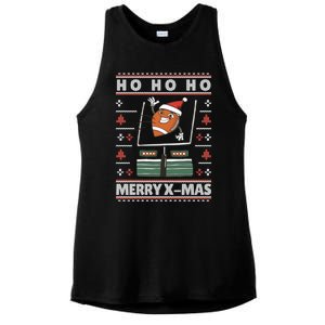 American Football Christmas Sweater Xmas Gift Ladies PosiCharge Tri-Blend Wicking Tank