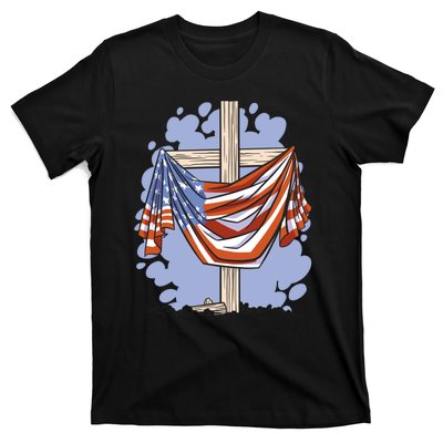 American Flag Cross T-Shirt