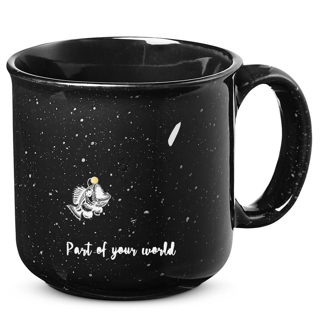 Angler Fish Deep Sea Cute Rip .Png 15oz Campfire Ceramic Mug