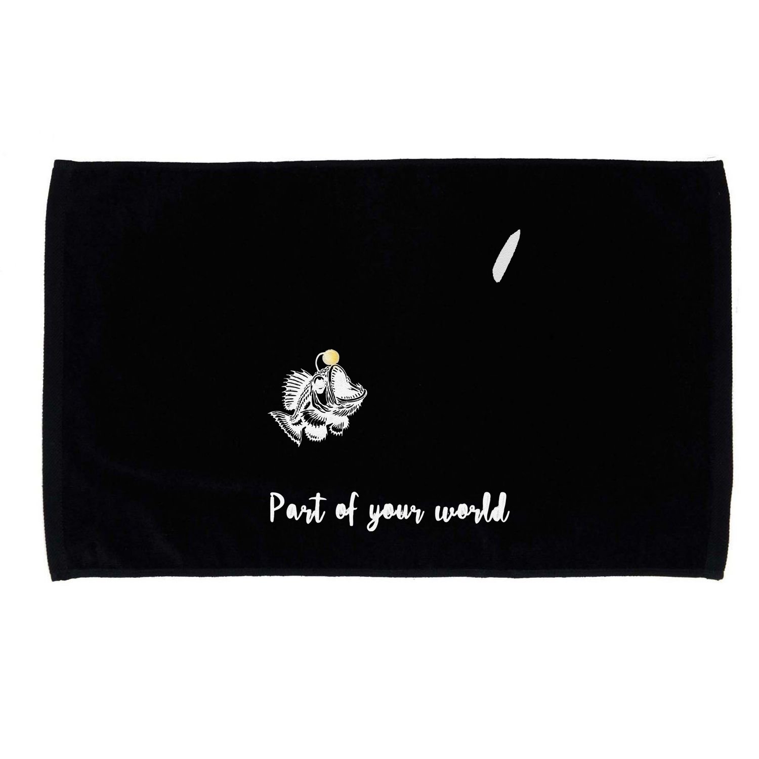 Angler Fish Deep Sea Cute Rip .Png Microfiber Hand Towel
