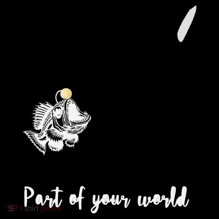 Angler Fish Deep Sea Cute Rip .Png Women's V-Neck T-Shirt