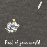 Angler Fish Deep Sea Cute Rip .Png Cotton Canvas Backpack