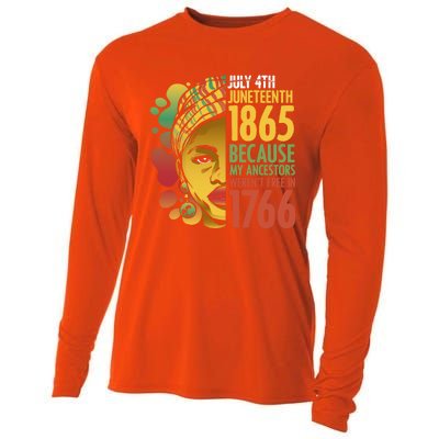 Ancestors Freedom Day For Black African Independence Great Gift Cooling Performance Long Sleeve Crew