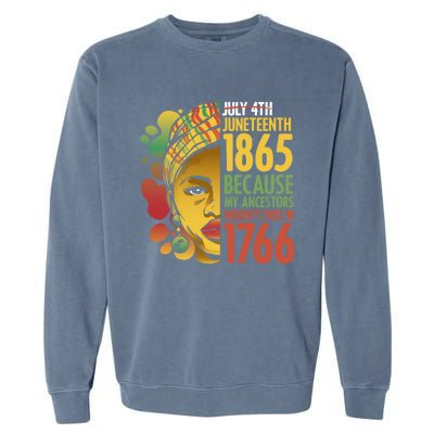 Ancestors Freedom Day For Black African Independence Great Gift Garment-Dyed Sweatshirt