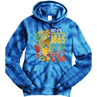 Ancestors Freedom Day For Black African Independence Great Gift Tie Dye Hoodie