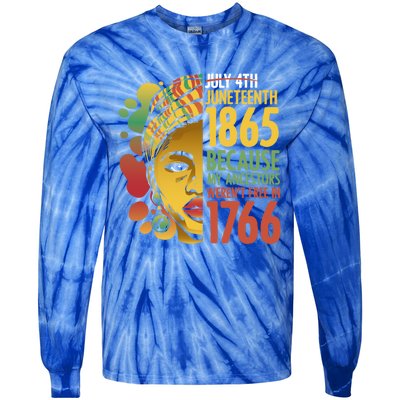 Ancestors Freedom Day For Black African Independence Great Gift Tie-Dye Long Sleeve Shirt