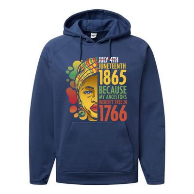 Ancestors Freedom Day For Black African Independence Great Gift Performance Fleece Hoodie