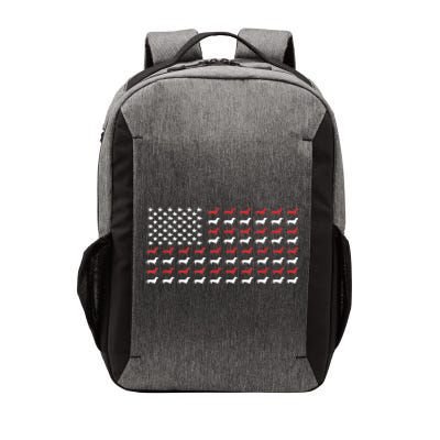 American Flag Dachshund Patriotic Gift Funny Dachshund Doxie Lover Gift Vector Backpack