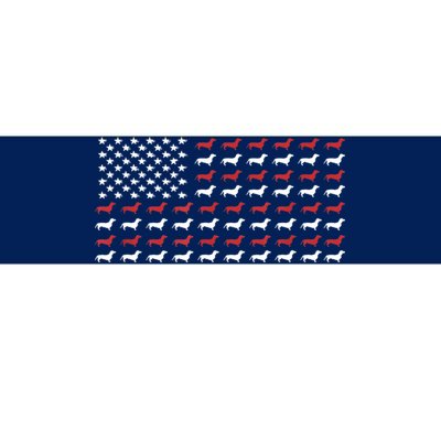 American Flag Dachshund Patriotic Gift Funny Dachshund Doxie Lover Gift Bumper Sticker