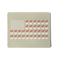 American Flag Dachshund Patriotic Gift Funny Dachshund Doxie Lover Gift Mousepad