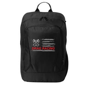 American Flag Drag Racing Car Lover Gift Idea Mm City Backpack