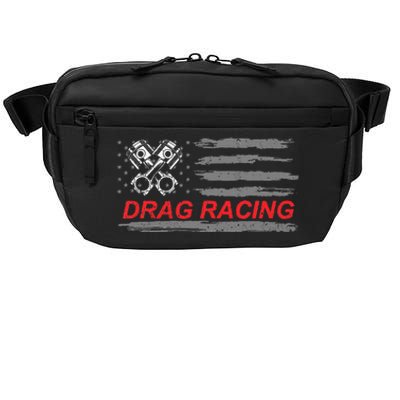 American Flag Drag Racing Car Lover Gift Idea Mm Crossbody Pack