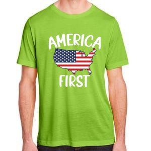 America First Donald Trump Gift 2024 Election Gift Adult ChromaSoft Performance T-Shirt