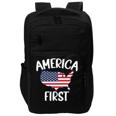 America First Donald Trump Gift 2024 Election Gift Impact Tech Backpack