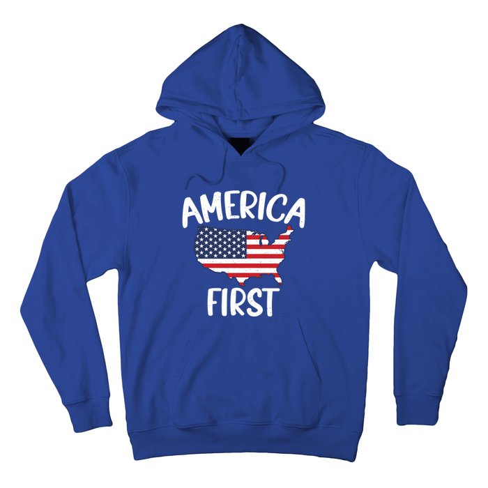 America First Donald Trump Gift 2024 Election Gift Hoodie