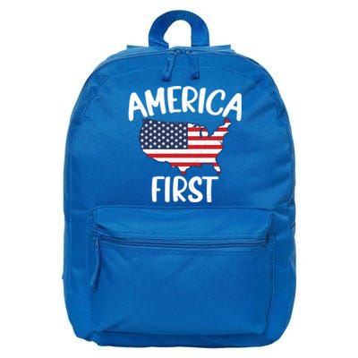 America First Donald Trump Gift 2024 Election Gift 16 in Basic Backpack