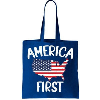 America First Donald Trump Gift 2024 Election Gift Tote Bag