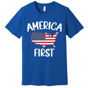 America First Donald Trump Gift 2024 Election Gift Premium T-Shirt