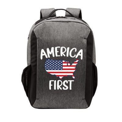 America First Donald Trump Gift 2024 Election Gift Vector Backpack